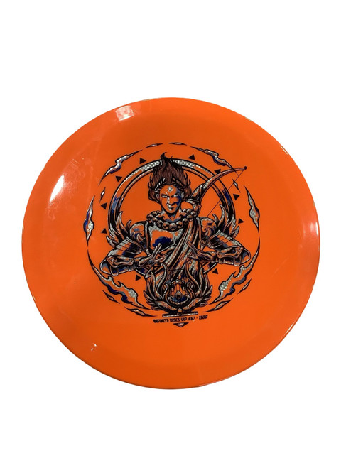 Vist Large View of Product Image Which is Used INFINITE DISC VIP 67 Disc Golf Mid Range Neon Orange