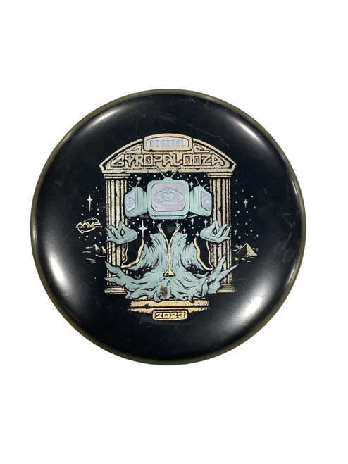 Vist Large View of Product Image Which is Used MVP 2023 GYROPALOOZA GLITCH Disc Golf Putter Black