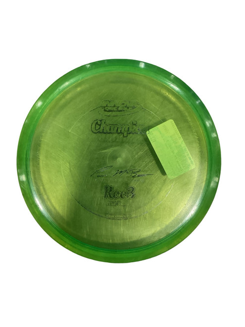 Vist Large View of Product Image Which is Used Innova PM 4X ROC 3 Disc Golf Mid Range Green