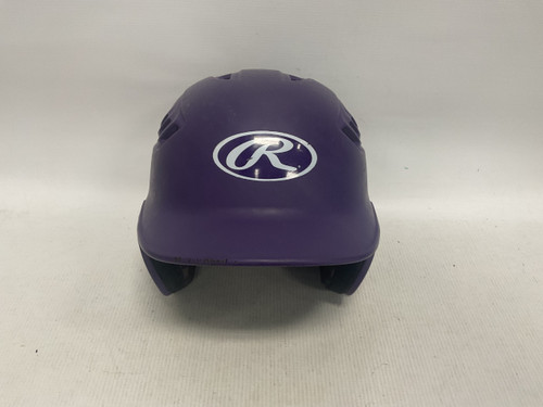 Vist Large View of Product Image Which is Used Rawlings Batting Helmet No Mask Purple MD