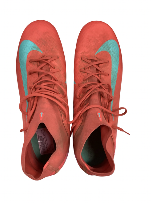 Vist Large View of Product Image Which is Used Nike MERCURIAL AIR ZOOM Soccer Cleats Coral Senior 13