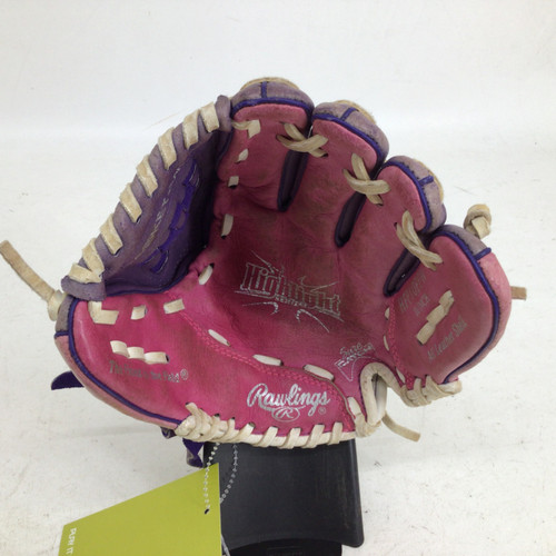 Vist Large View of Product Image Which is Used Rawlings 10IN HIGHLIGHT RHT BB GLOVE BB/SB Glove RH Throw Pink 10"