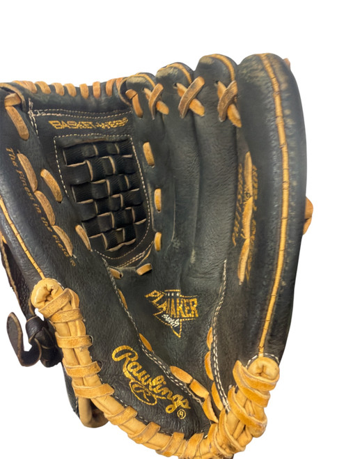 Vist Large View of Product Image Which is Used Rawlings 11.5 PLAYMAKER SERIES BB/SB Glove RH Throw Black 11 1/2"