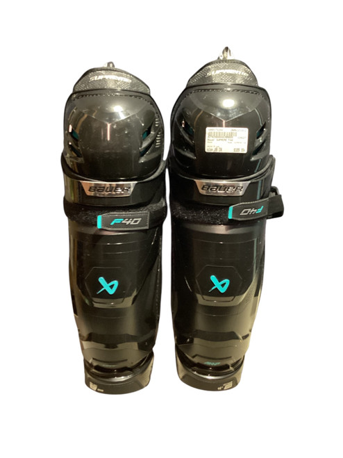 Vist Large View of Product Image Which is Used Bauer SUPREME F40 Senior Shin Guards Black 16"