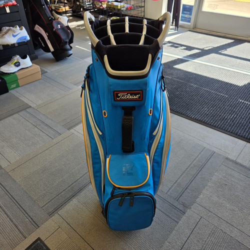 Vist Large View of Product Image Which is Used Titleist CART 14 BAG Mens Cart Bag Royal Blue