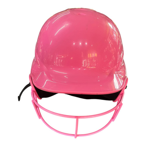 Vist Large View of Product Image Which is Used RIP-IT HELMET W/ MASK Batting Helmet w/Mask Pink S/M
