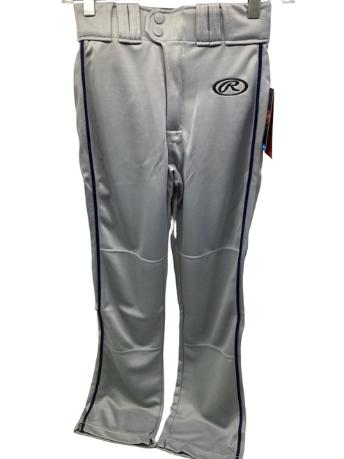 Vist Large View of Product Image Which is Used Rawlings GREY BASEBALL PANTS BB/SB Pant Boys Grey MD