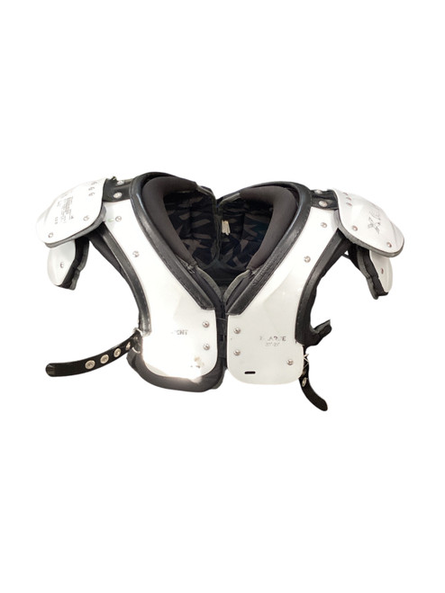 Vist Large View of Product Image Which is Used Xenith ELEMENT HYBRID XL FB Shoulder Pads White XL