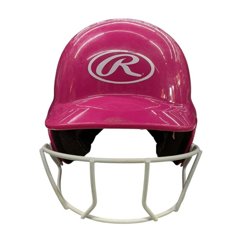 Vist Large View of Product Image Which is Used Rawlings TBH Batting Helmet w/Mask Pink SM