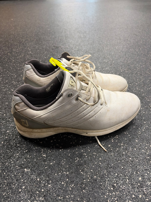 Vist Large View of Product Image Which is Used Foot Joy Mens Golf Shoes White Senior 10.5