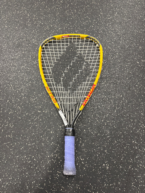 Vist Large View of Product Image Which is Used Ektelon NITRO Adult Racquetball Racquet Yellow Unknown