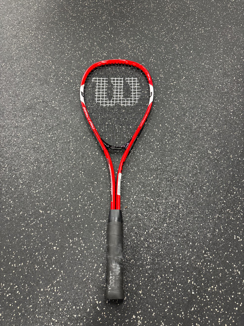 Vist Large View of Product Image Which is Used Wilson IMPACT PRO 300 Adult Squash Racquet Red Unknown