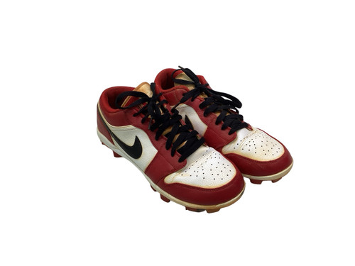 Vist Large View of Product Image Which is Used Nike AIR JORDAN 1 RETRO MCS LOW CHICAGO BASEB BB/SB Cleats Red Senior 9