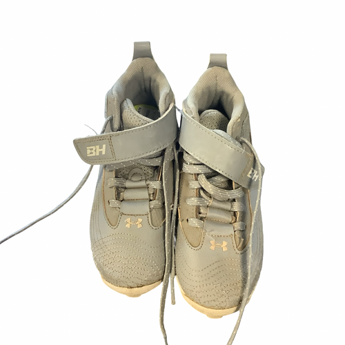 Vist Large View of Product Image Which is Used Under Armour BH BB/SB Cleats Grey Youth 12.0