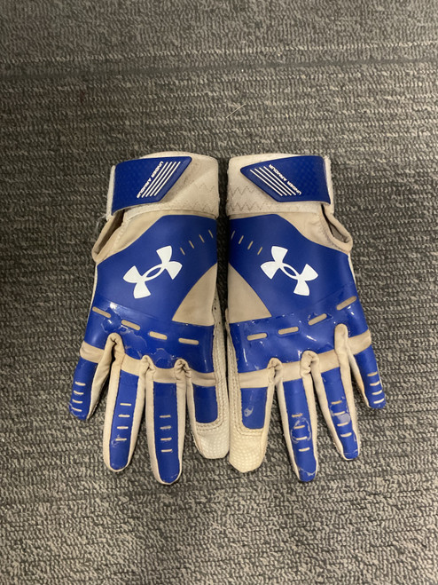 Vist Large View of Product Image Which is Used Under Armour BB/SB Batting Gloves Royal Blue MD