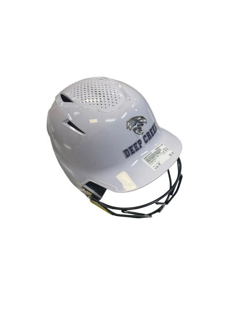 Vist Large View of Product Image Which is Used Evoshield XVT 2.0 Batting Helmet w/Mask White SM