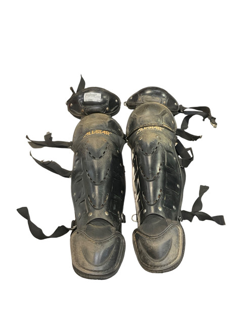 Vist Large View of Product Image Which is Used All Star LG1216PS Catchers Leg Guards Black Intermed
