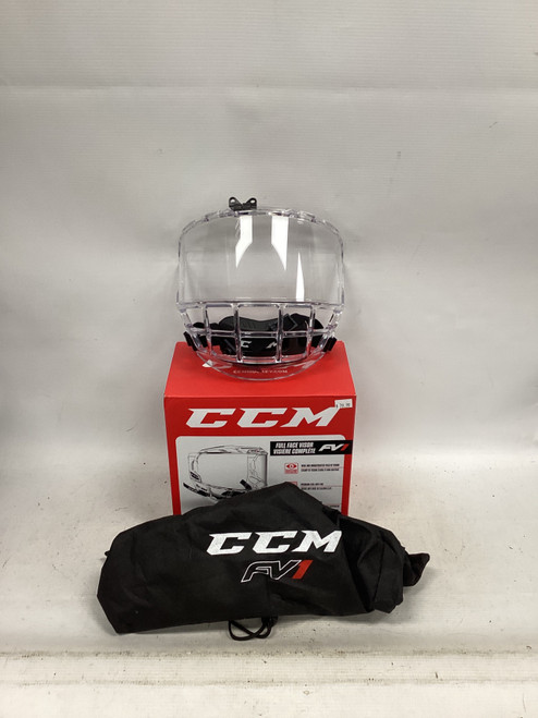 Vist Large View of Product Image Which is Used CCM CCM FV1 Hockey Full Visor One Size