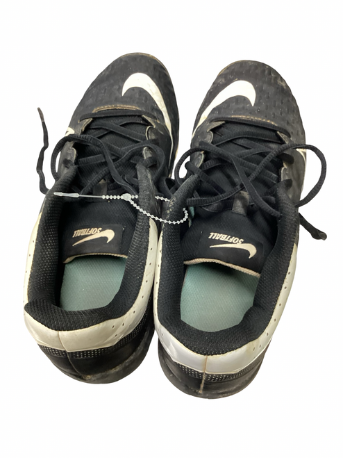 Vist Large View of Product Image Which is Used Nike HYPERDIAMOND 4 BB/SB Cleats Black Senior 8.5