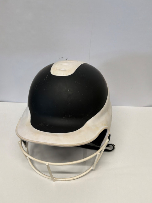 Vist Large View of Product Image Which is Used RIP-IT RIP-IT Batting Helmet w/Mask Black And White S/M