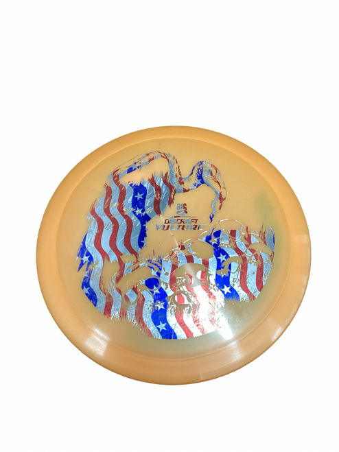 Vist Large View of Product Image Which is Used Discraft VULTURE Disc Golf Driver Orange