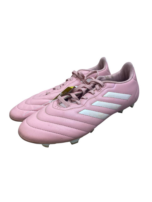 Vist Large View of Product Image Which is Used Adidas Soccer Cleats Pink Senior 9.5