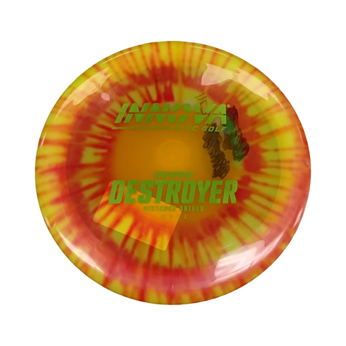 Vist Large View of Product Image Which is Used Innova CHAMPION DESTROYER Disc Golf Driver Orange 172g