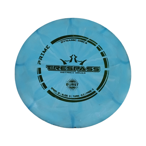 Vist Large View of Product Image Which is Used Dynamic Discs PRIME TRESPASS BURST Disc Golf Driver Royal Blue 175g