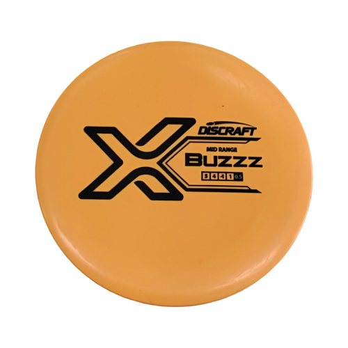 Vist Large View of Product Image Which is Used Discraft X BUZZZ Disc Golf Mid Range Orange 180g