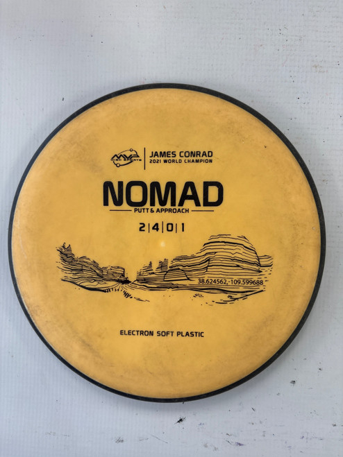 Vist Large View of Product Image Which is Used MVP NOMAD Disc Golf Putter Orange