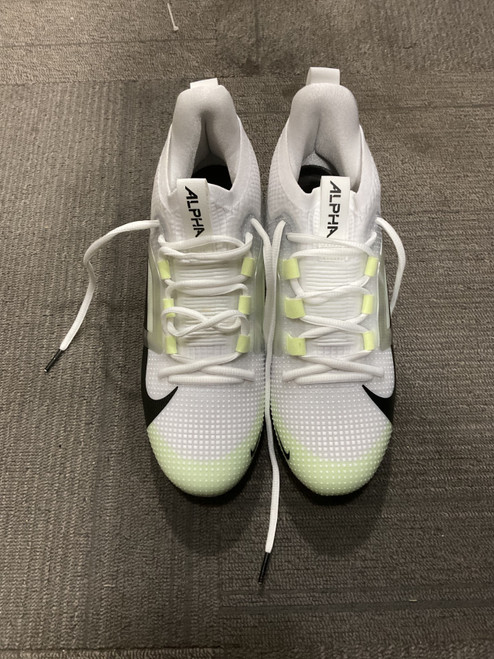 Vist Large View of Product Image Which is Used Nike ALPHA Adult FB Cleats White Senior 12