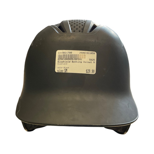 Vist Large View of Product Image Which is Used, Evoshield, Batting Helmet, No Mask, Black, SM