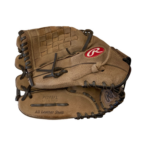 Vist Large View of Product Image Which is Used, Rawlings, PLAYER PREF, BB/SB, Glove, Left Handed Throw, Brown, 12 1/2"
