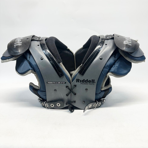 Vist Large View of Product Image Which is Used Riddell PHENOM YOUTH FB Shoulder Pads Grey XL