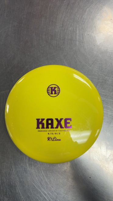 Vist Large View of Product Image Which is Used Kastaplast KAXE K1 Disc Golf Driver Yellow