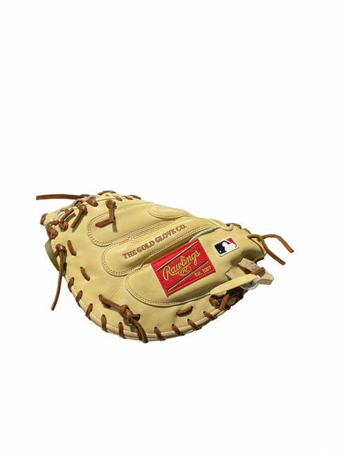 Vist Large View of Product Image Which is Used Rawlings HEART OF THE HIDE BB/SB Catchers RH Throw Tan 34"