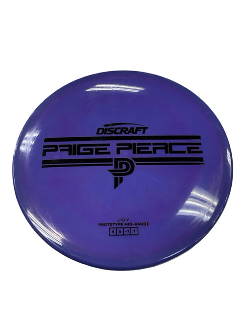 Vist Large View of Product Image Which is Used Discraft PAIGE PIERCE JOY PROTOTYPE Disc Golf Mid Range Purple 174g