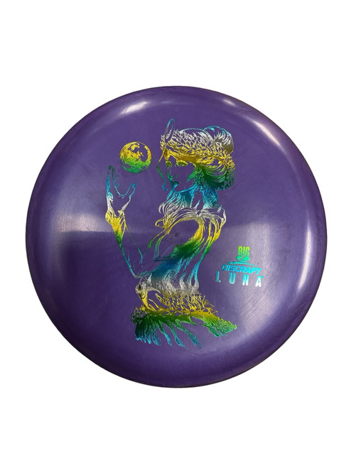 Vist Large View of Product Image Which is Used Discraft BIG Z LUNA Disc Golf Putter Purple 174g
