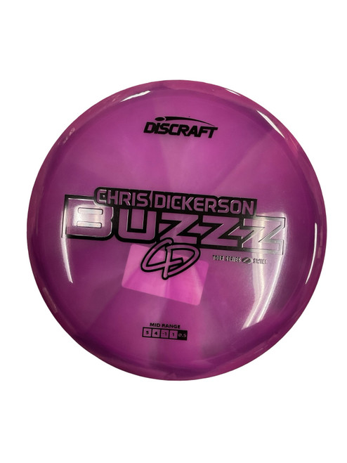 Vist Large View of Product Image Which is Used Discraft Z SWIRL BUZZZ CD TS Disc Golf Mid Range Purple 180g