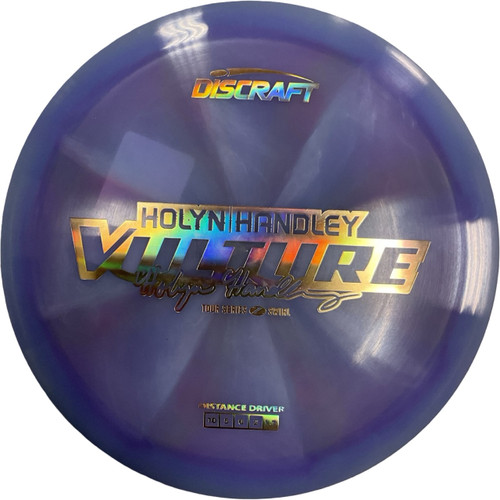 Vist Large View of Product Image Which is Used Discraft Z SWIRL VULTURE HOLYN HANDLEY Disc Golf Mid Range Purple 174g