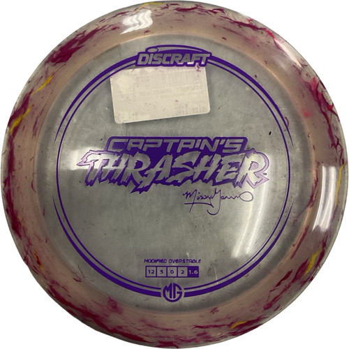 Vist Large View of Product Image Which is Used Discraft JAWBREAKER Z CAPTAINS THRASHER Disc Golf Driver Purple 174g
