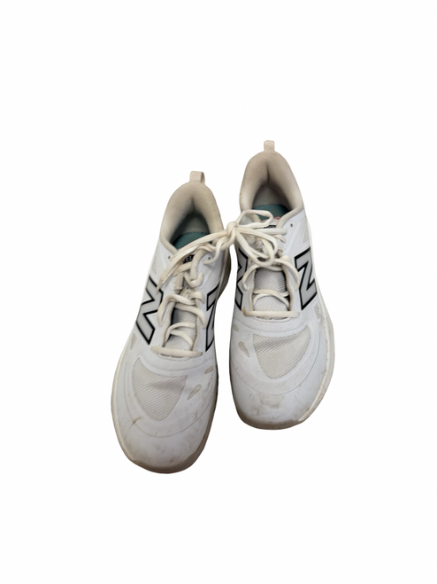 Vist Large View of Product Image Which is Used New Balance Velo Fresh Foam v4 Turf Trainer STVELOW4 Womens Softball Shoes White Size 9.5