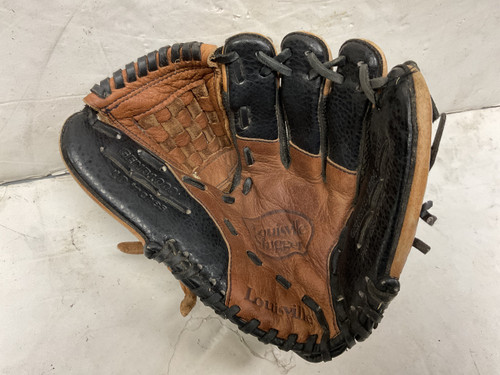 Vist Large View of Product Image Which is Used Louisville Slugger GENB1000 BB/SB Glove RH Throw Brown And Black 10"