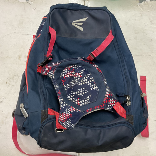 Vist Large View of Product Image Which is Used Easton WALK OFF ELITE BB/SB Player Backpack White/Red/Navy