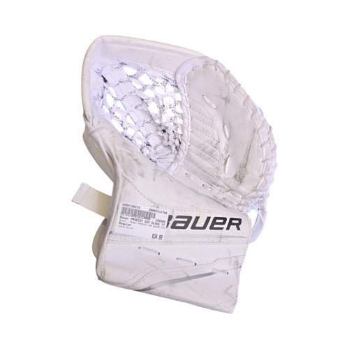 Vist Large View of Product Image Which is Used Bauer PRODIGY GSX GLOVE YTH Youth Goalie Catcher White