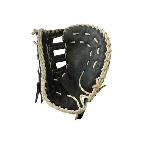 Vist Large View of Product Image Which is Used Rawlings SHUT OUT BB/SB First Base RH Throw Black 13"