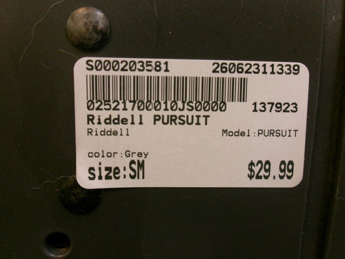 Vist Large View of Product Image Which is Used Riddell PURSUIT FB Shoulder Pads Grey SM