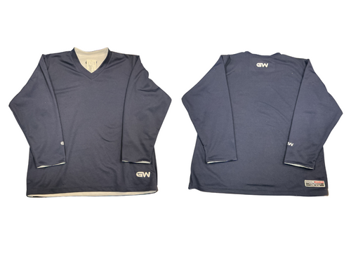 Vist Large View of Product Image Which is Used Gamewear REVERSIBLE Hockey Practice Jersey Navy And White XL
