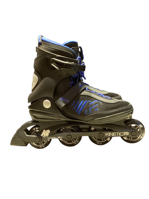 Vist Large View of Product Image Which is Used K2 KINETIC 78 Senior Rec Fitness Skates Black Senior 11