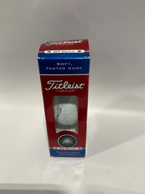Vist Large View of Product Image Which is Used Titleist DT SOLO 3 Ball - Golf Ball Sleeve